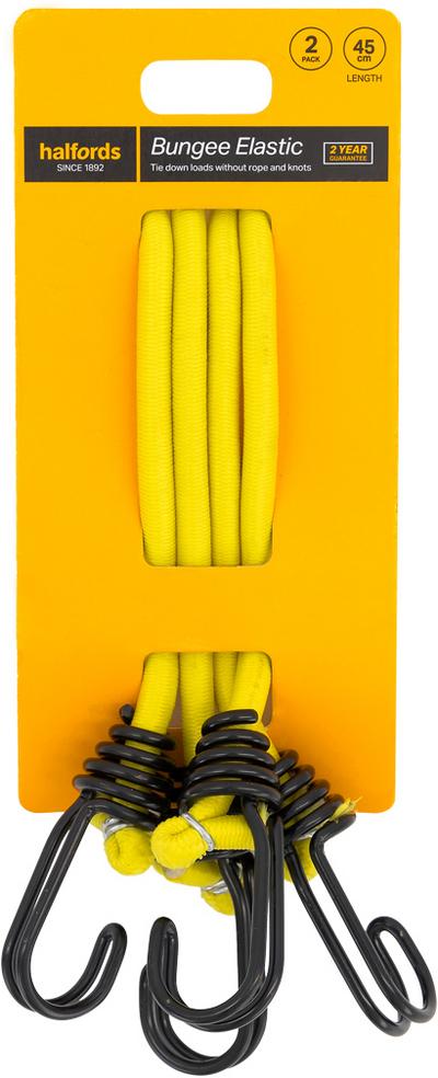 Halfords Bungee Elastic 45cm x2 Halfords Bungee Elastic 45cm x2