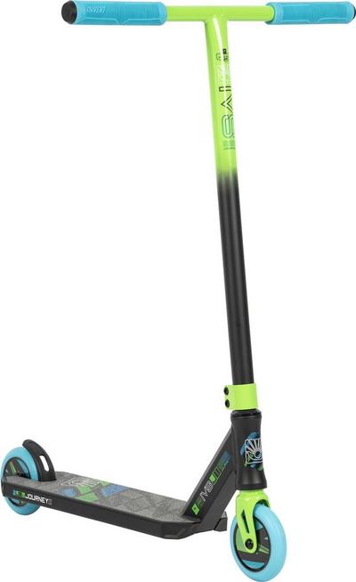 Invert Supreme Jamie Hull Journey 1 Stunt Scooter – Black/Green/Blue Invert Supreme Jamie Hull Journey 1 Stunt Scooter – Black/Green/Blue