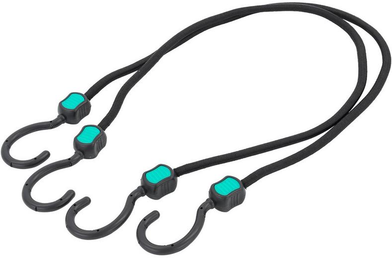 Halfords Essentials Heavy Duty Bungee Elastic 80cm x2 Halfords Essentials Heavy Duty Bungee Elastic 80cm x2