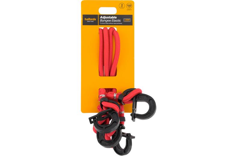 Halfords Adjustable Bungee Elastic 100cm x2 Halfords Adjustable Bungee Elastic 100cm x2