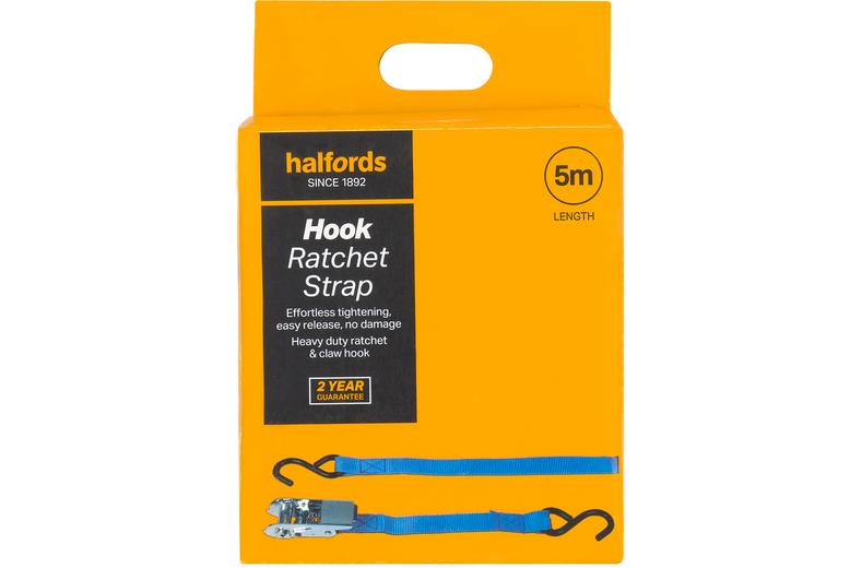Halfords 5m Hook Ratchet Strap Halfords 5m Hook Ratchet Strap