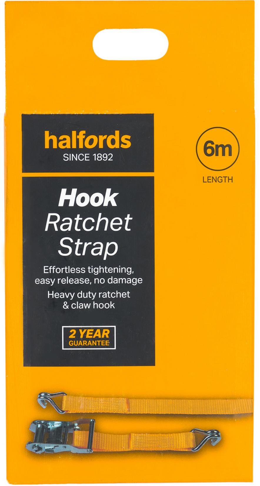 Halfords 6m Hook Ratchet Strap Halfords UK