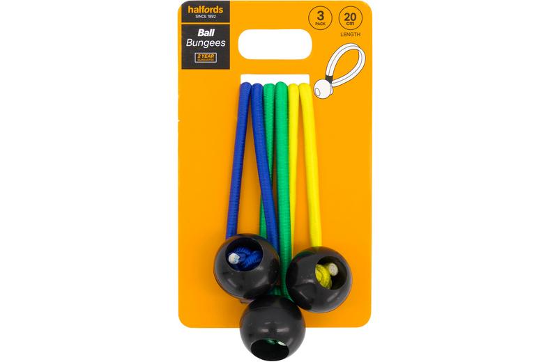 Halfords Ball Bungees 20cm x3 Halfords Ball Bungees 20cm x3