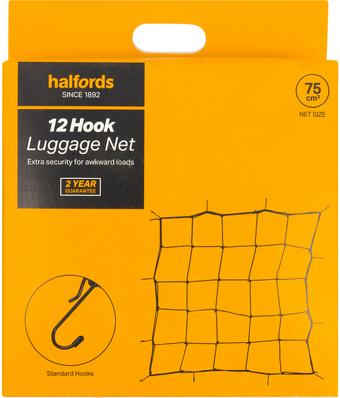 Halfords 12 Hook Luggage Net