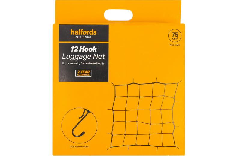 Halfords 12 Hook Luggage Net Halfords 12 Hook Luggage Net
