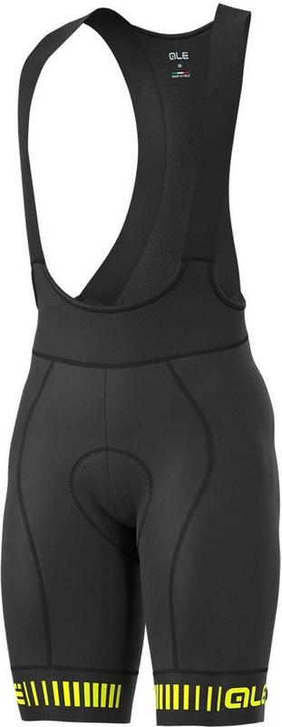 Halfords Ale Strada Pr-R Bibshorts, Black/Yellow, L | Extra 8% off for BC Members