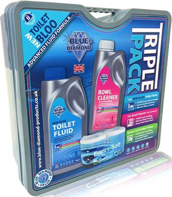 Outdoor Revolution Triple Toilet Fluid & Roll Pack