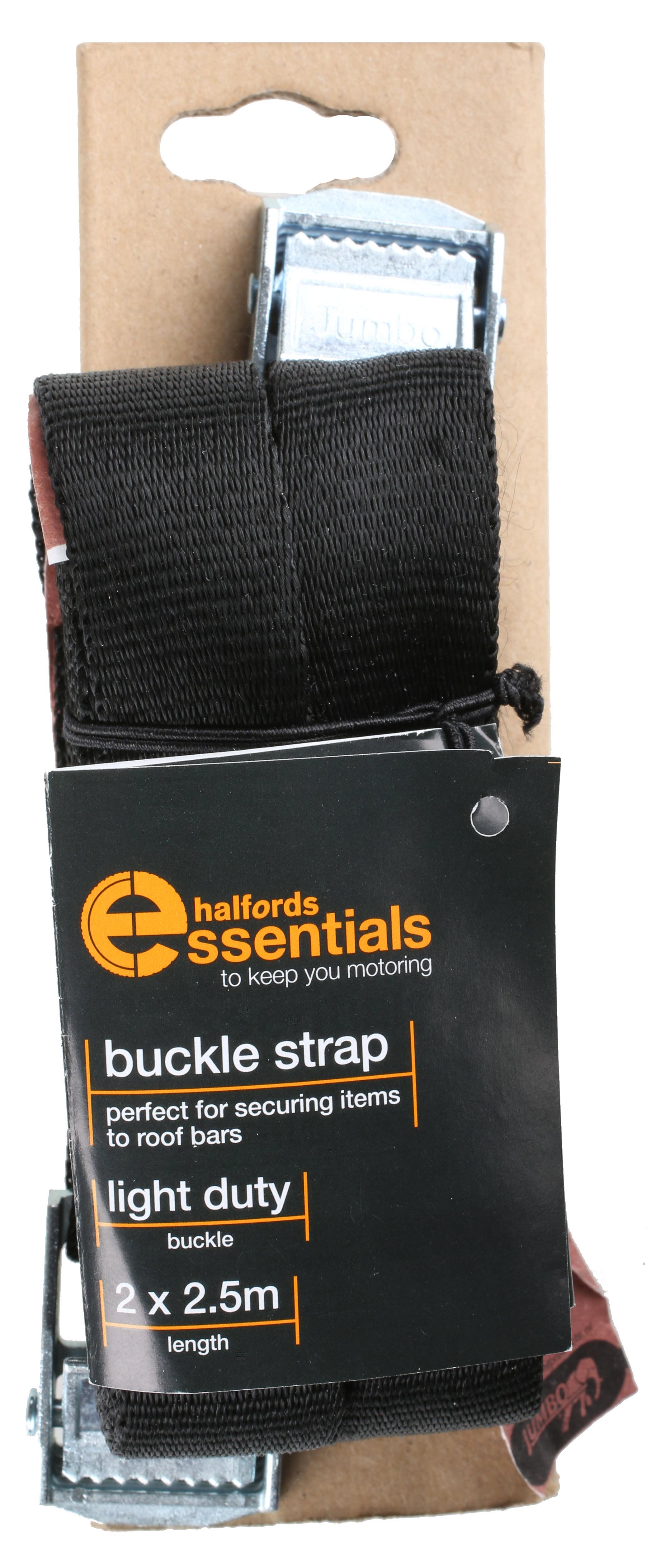 Halfords Essentials Buckle Strap 2.5M X2
