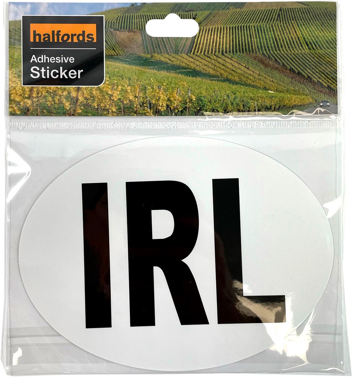 Hal Oval Irl Adhesive Sticker