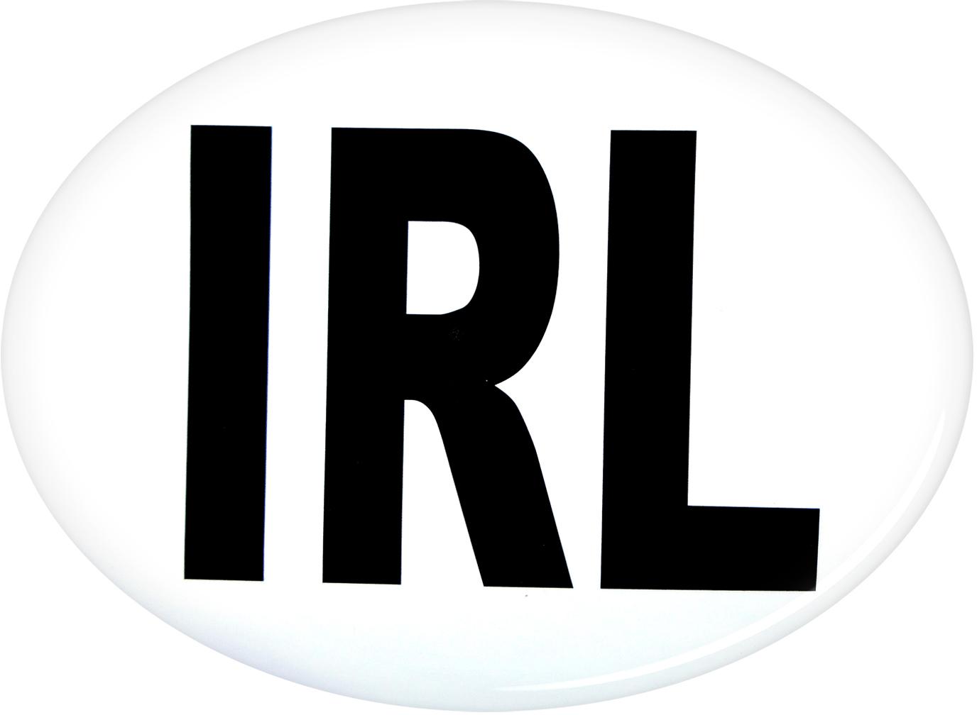 HAL OVAL IRL ADHESIVE STICKER