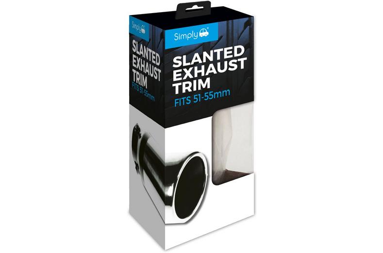 Simply Oval Slant Exhaust Trim 45 - 60mm Simply Oval Slant Exhaust Trim 45 - 60mm