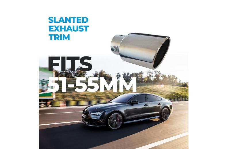 Simply Oval Slant Exhaust Trim 45 - 60mm Simply Oval Slant Exhaust Trim 45 - 60mm