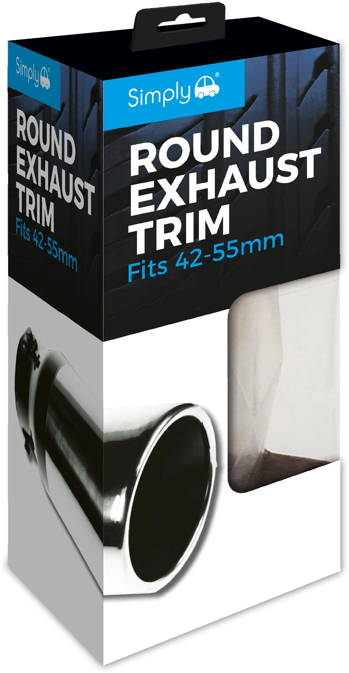 Ripspeed Round/Straight 89mm 42 - 60mm Exhaust Trim