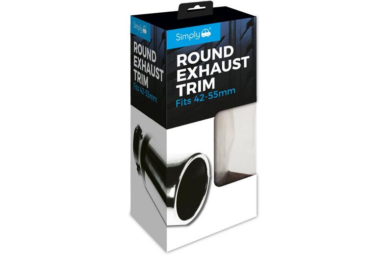 Ripspeed Round/Straight 89mm 42 - 60mm Exhaust Trim Ripspeed Round/Straight 89mm 42 - 60mm Exhaust Trim