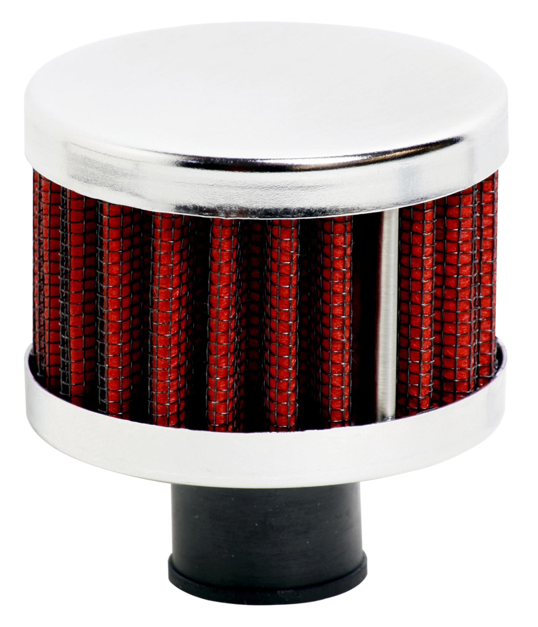 Ripspeed Universal Vent Filter Gauze/Chrome Finish - Red