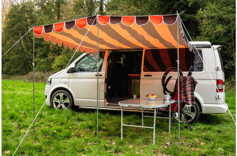Olpro Shade Camper Van Canopy - Orange/Brown Olpro Shade Camper Van Canopy - Orange/Brown