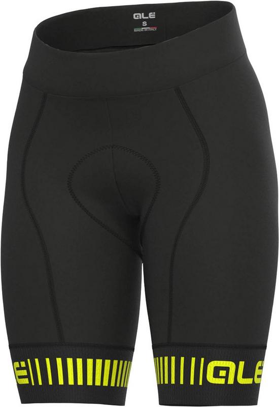 Halfords Alé Strada Pr-R Womens Shorts Black/Yellow, S | Extra 8% off for BC Members