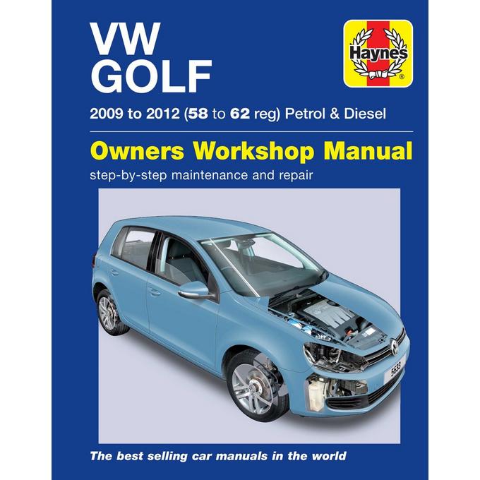 Støt Nogen som helst tilfældig Haynes VW Golf Petrol & Diesel (09-12) 58 ‚Äì 62 Manual | Halfords UK
