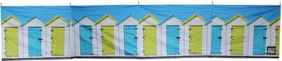 Olpro Beach Huts 5 Pole Windbreak - Wooden Poles Olpro Beach Huts 5 Pole Windbreak - Wooden Poles