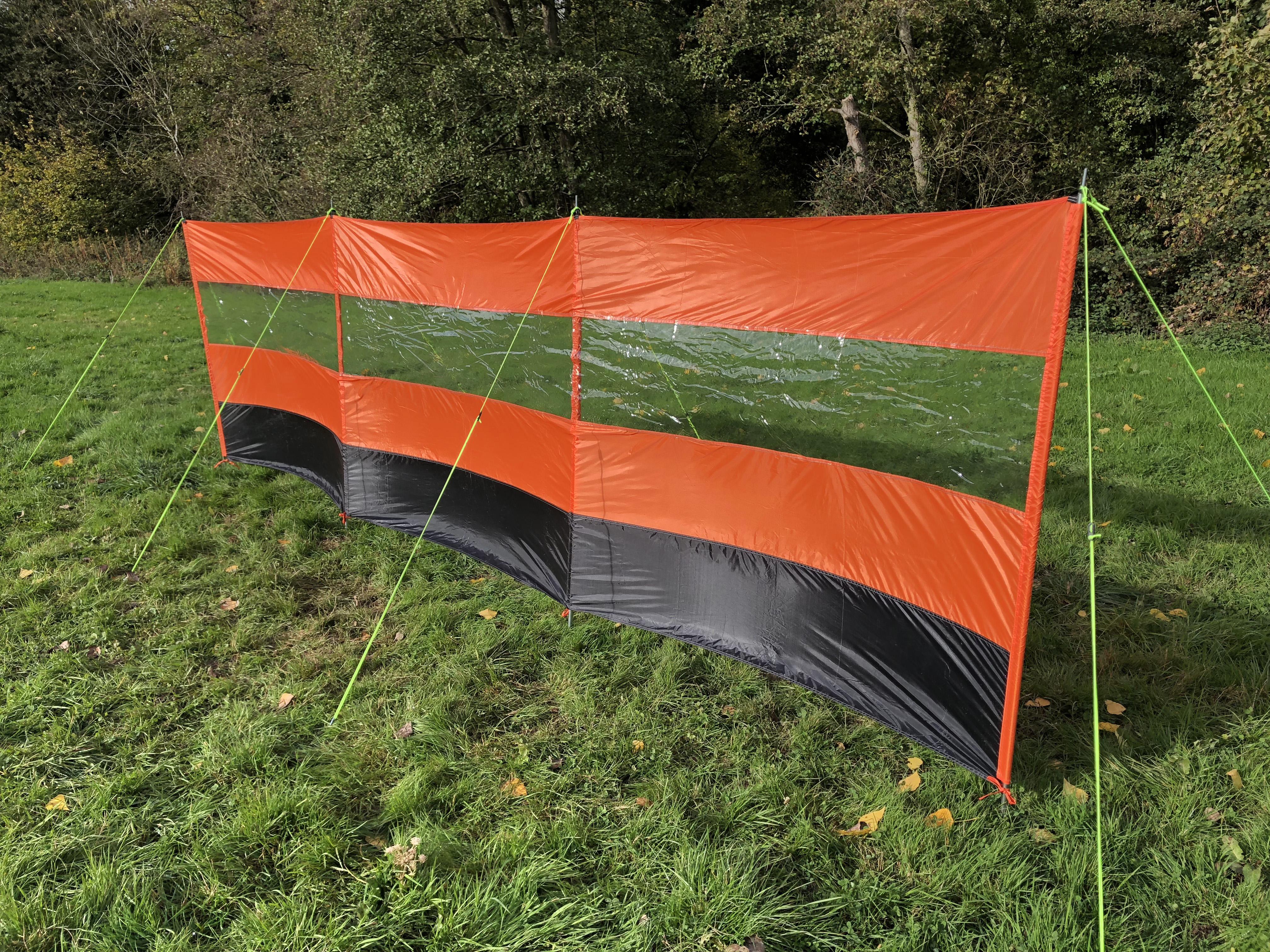 Olpro Orange Compact 4 Pole Windbreak - Steel Poles