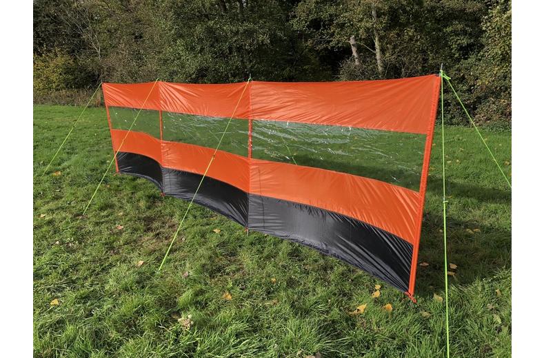 Olpro Orange Compact 4 Pole Windbreak - Steel Poles Olpro Orange Compact 4 Pole Windbreak - Steel Poles
