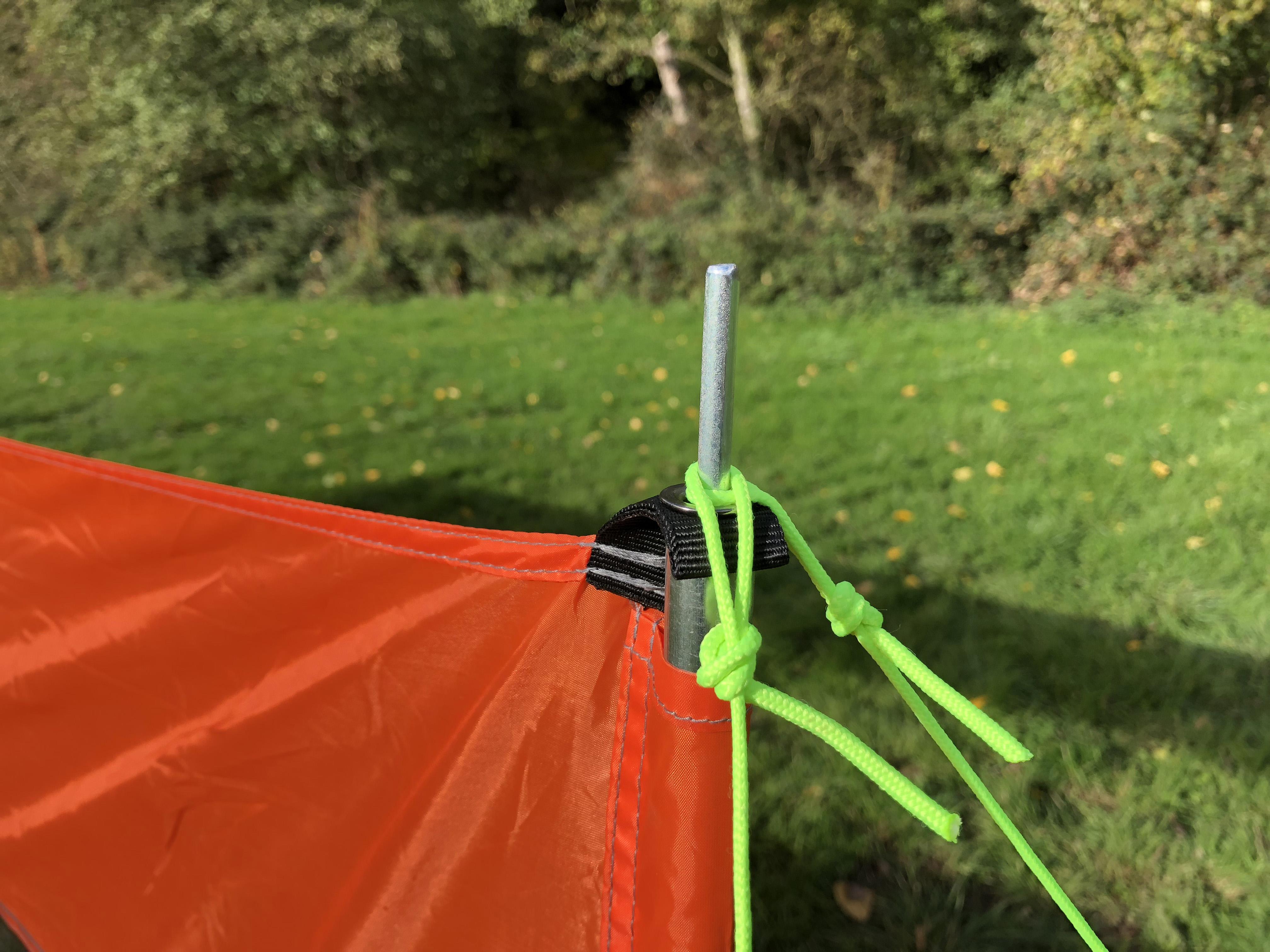 Olpro Orange Compact 4 Pole Windbreak - Steel Poles