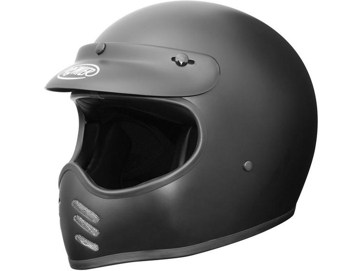 Premier MX Vintage Helmet Matt Black