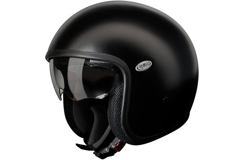 Premier Open Face Vintage Helmet Matt Black Premier Open Face Vintage Helmet Matt Black