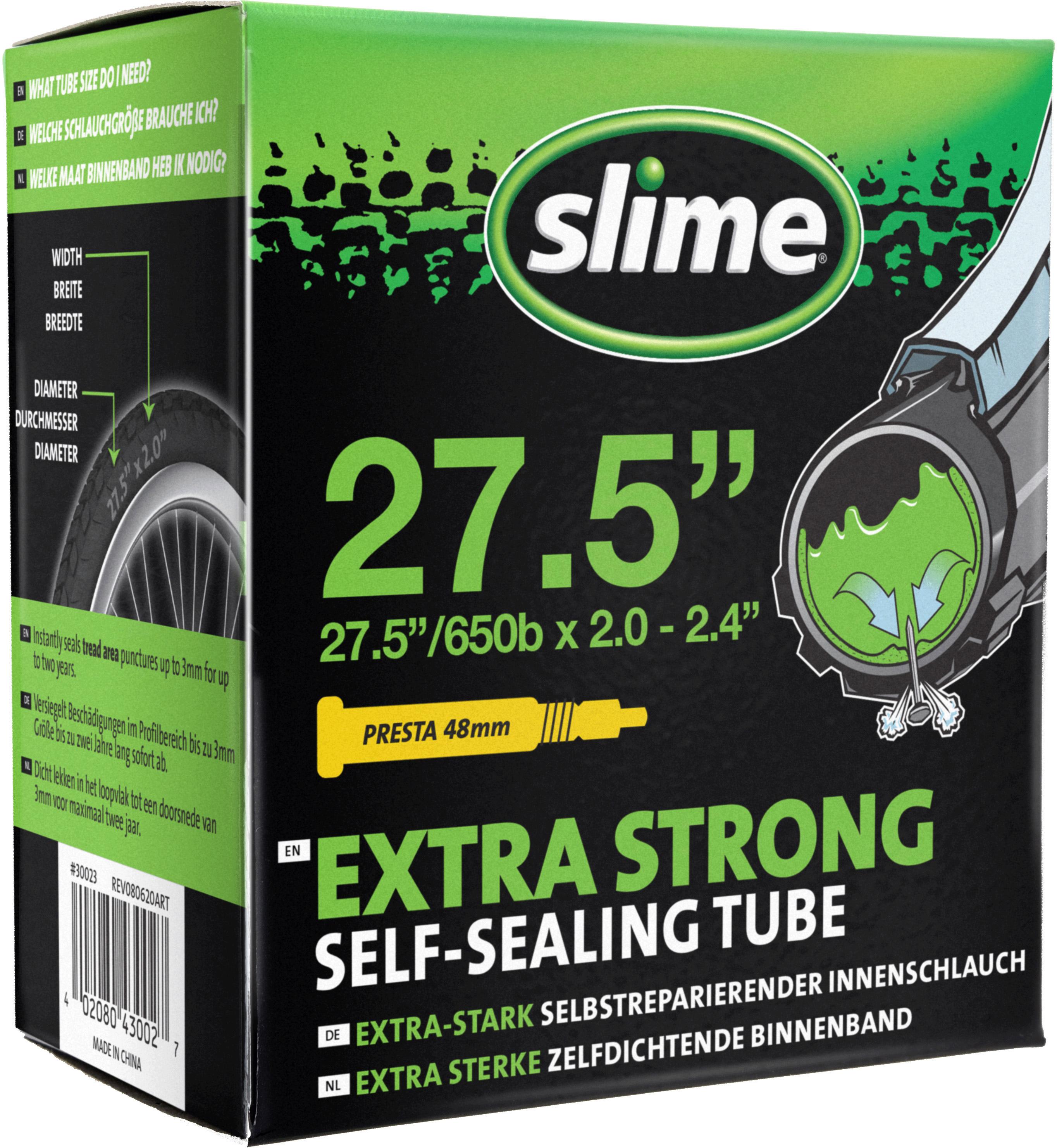 Slime Smart Inner Tube 27.5 Inch X 1.90 - 2.125 Inch, Presta