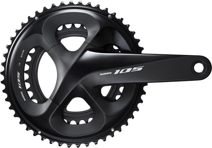 SHIMANO FC-R7000 165mm 50x34 105クランク 11s Shimano 105 FC-R7000 11 Speed Chainset, 50/34T | Halfords UK