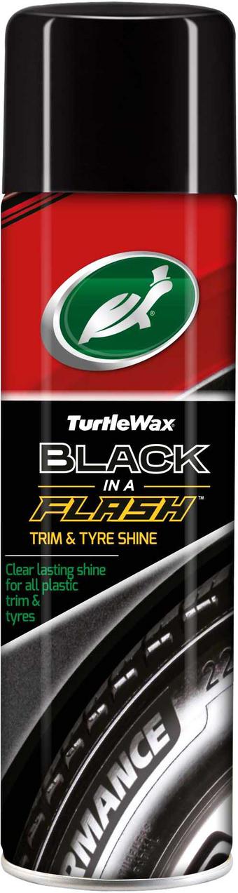 Turtle Wax Black In a Flash Trim & Tyre Wax 500ML