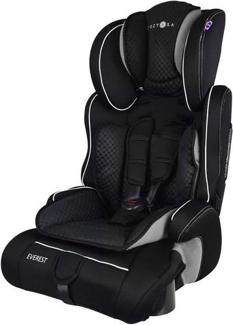 CozyNSafe Everest Group 1/2/3 Child Car Seat with Cup Holders – Black/Red