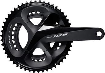 Shimano 105 FC R7000 11 Speed Chainset 52 36T 172.5mm Black Halfords UK