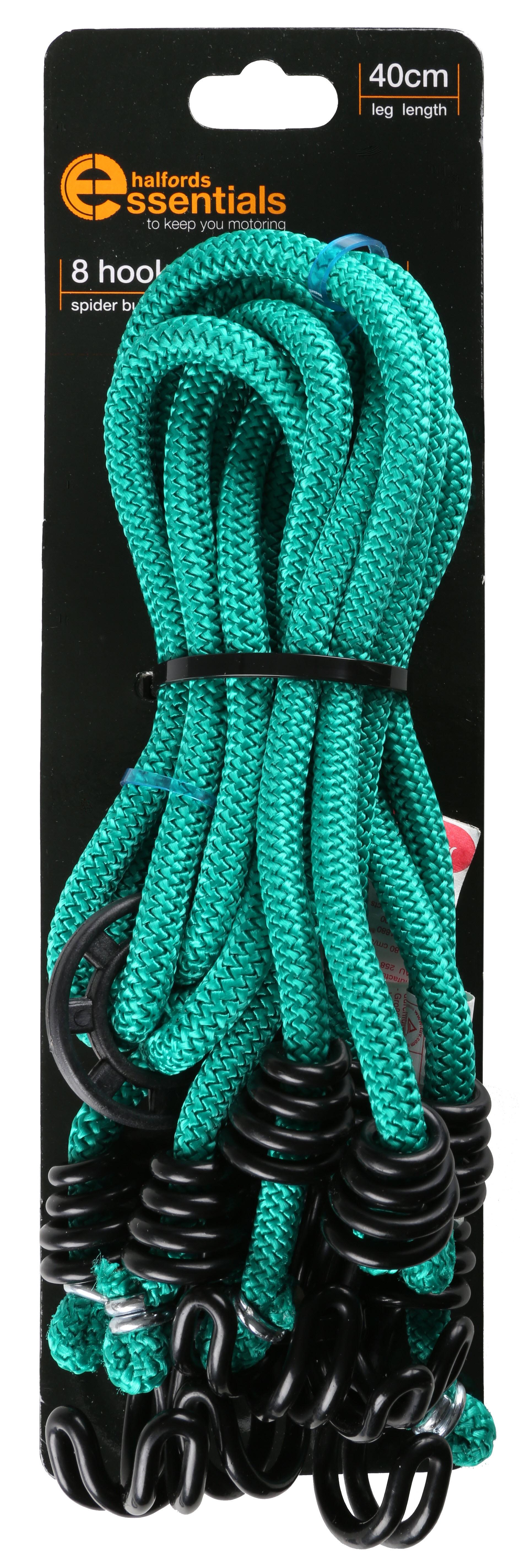 Essentials 8 Hook Bungee Elastic Halfords UK