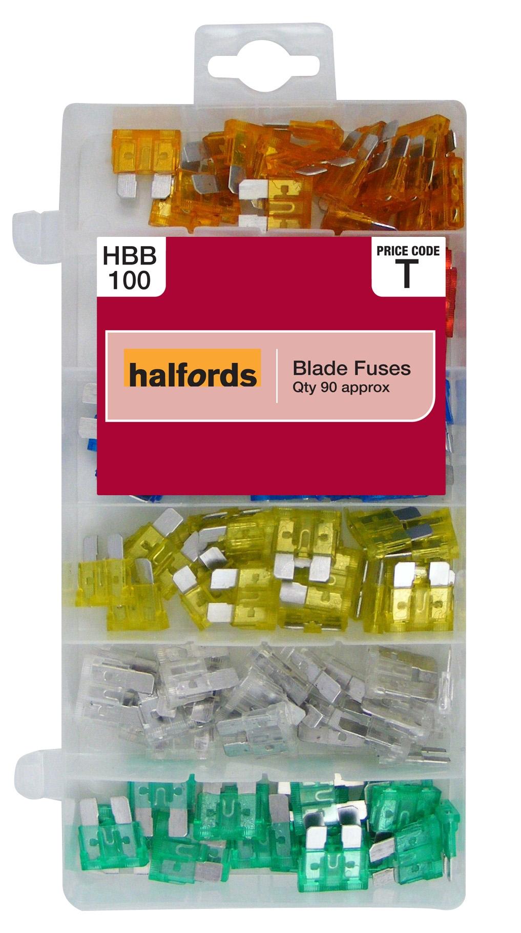 Halfords Assorted Blade Fuses Hbb100