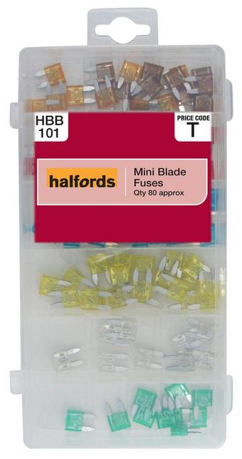 Halfords Assorted Mini Blade Fuses HBB101