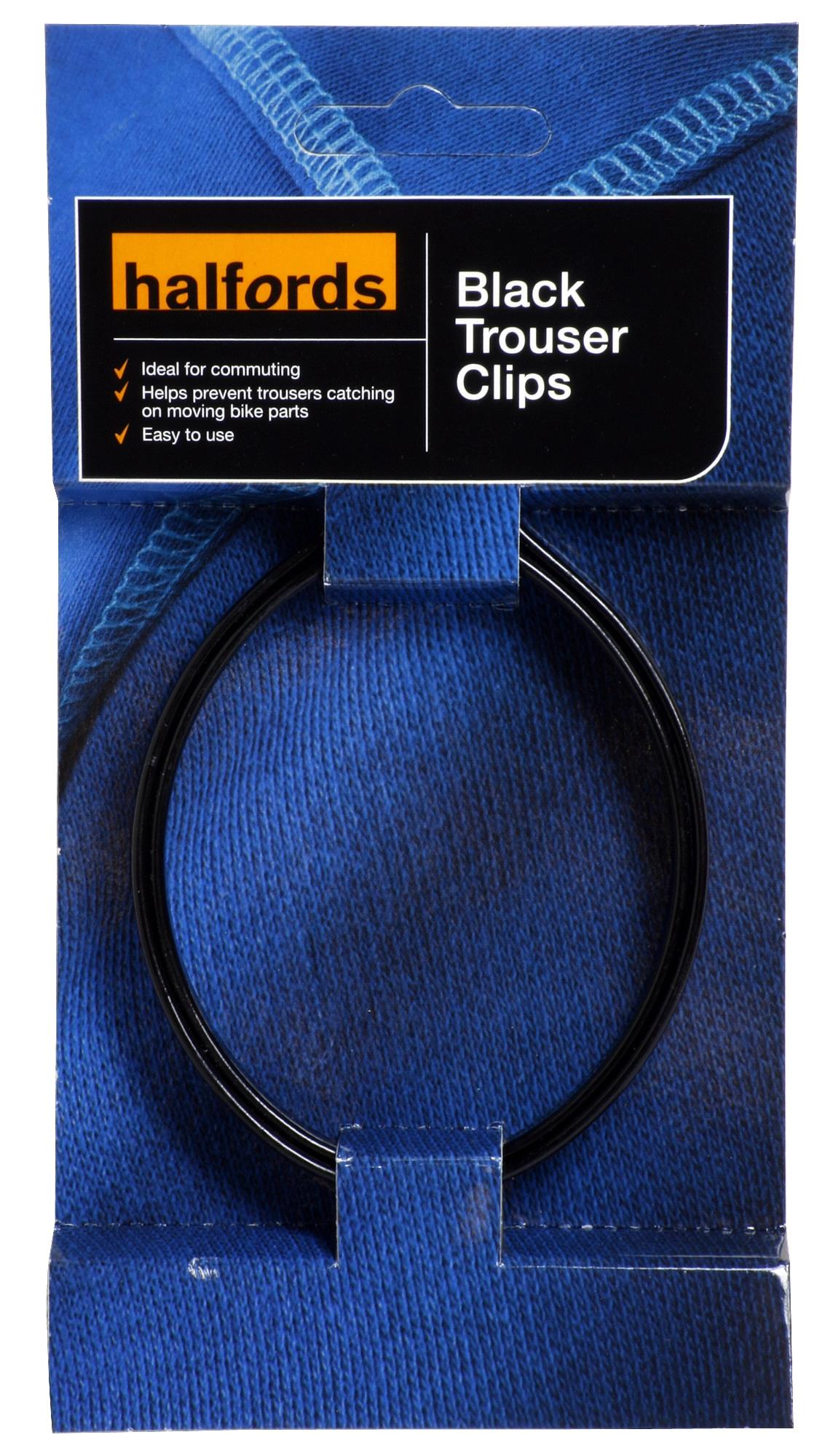 Halfords Black Bicycle Trouser Clips||Halfords Black Bicycle Trouser Clips