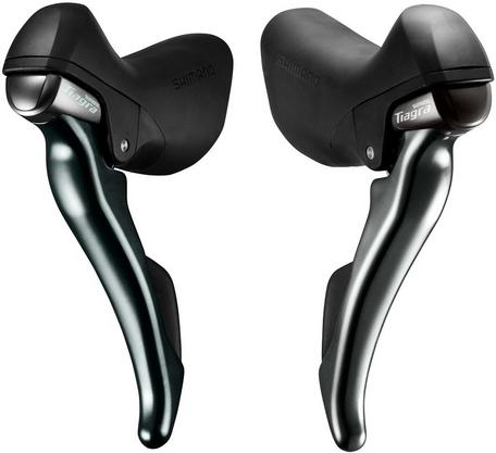 ST-4703 Tiagra 10-speed road STI levers, for triple | Halfords UK