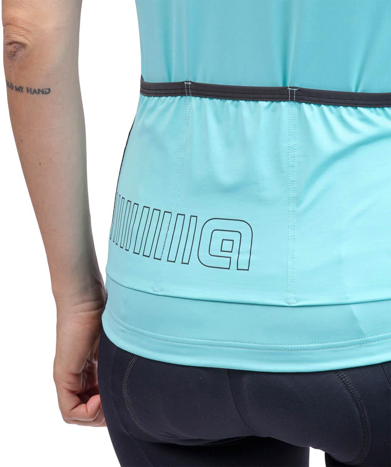 Colour Block Pragma Womens Short Sleeved Jersey, Black, L