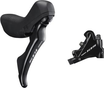 Shimano 105 ST-R7020 Hydraulic Disc STI Lever/Calliper Set, Left Rear