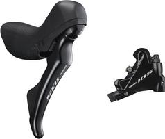 Halfords Shimano St-R7020 105 Hydraulic Disc Sti Set, Flat Mount Calliper, Left Rear, Black | Extra 8% off for BC Members