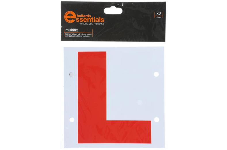Halfords ROI Multifix Learner Driver Plates x3 Halfords ROI Multifix Learner Driver Plates x3