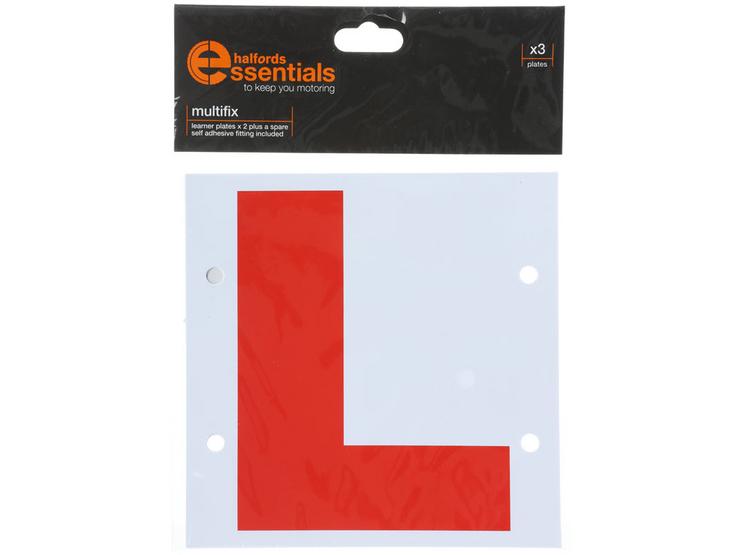 Halfords ROI Multifix Learner Driver Plates x3
