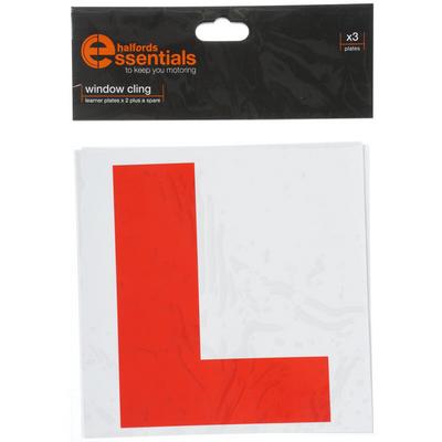 Halfords ROI Self Cling Learner Driver Plates x3 Halfords ROI Self Cling Learner Driver Plates x3