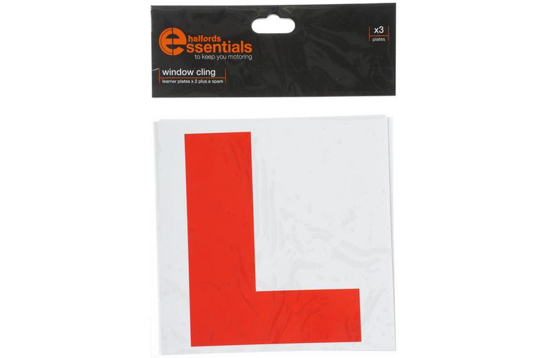 Halfords ROI Self Cling Learner Driver Plates x3 Halfords ROI Self Cling Learner Driver Plates x3