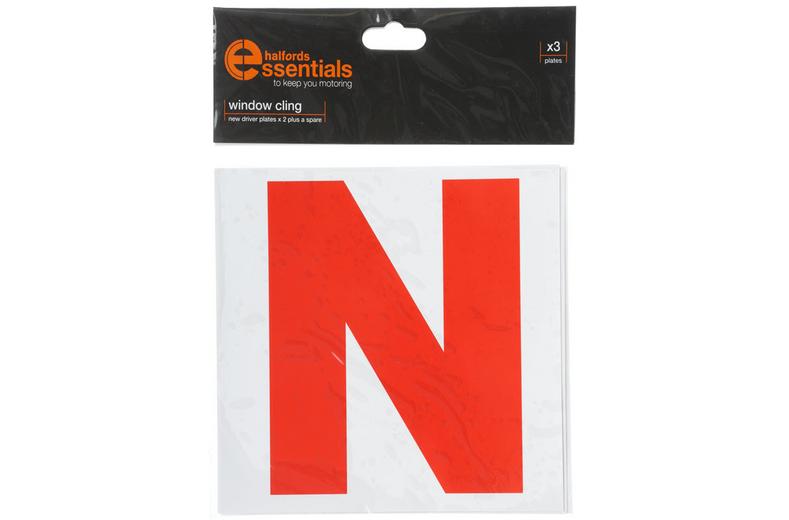 Halfords ROI Self Cling N Driver Plates x3 Halfords ROI Self Cling N Driver Plates x3