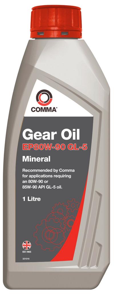 Comma Gear Oil EP80W90 GL5 1L Comma Gear Oil EP80W90 GL5 1L