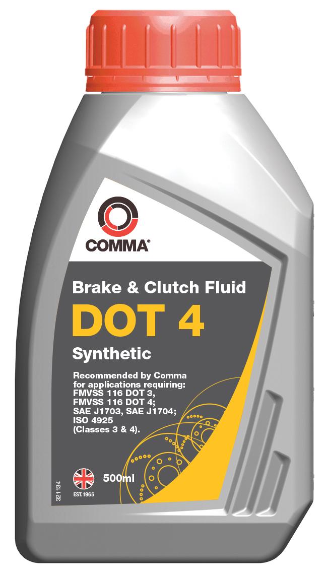 Comma DOT 4 Brake Fluid 500ML
