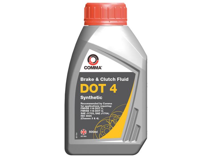 Comma DOT 4 Brake Fluid 500ML