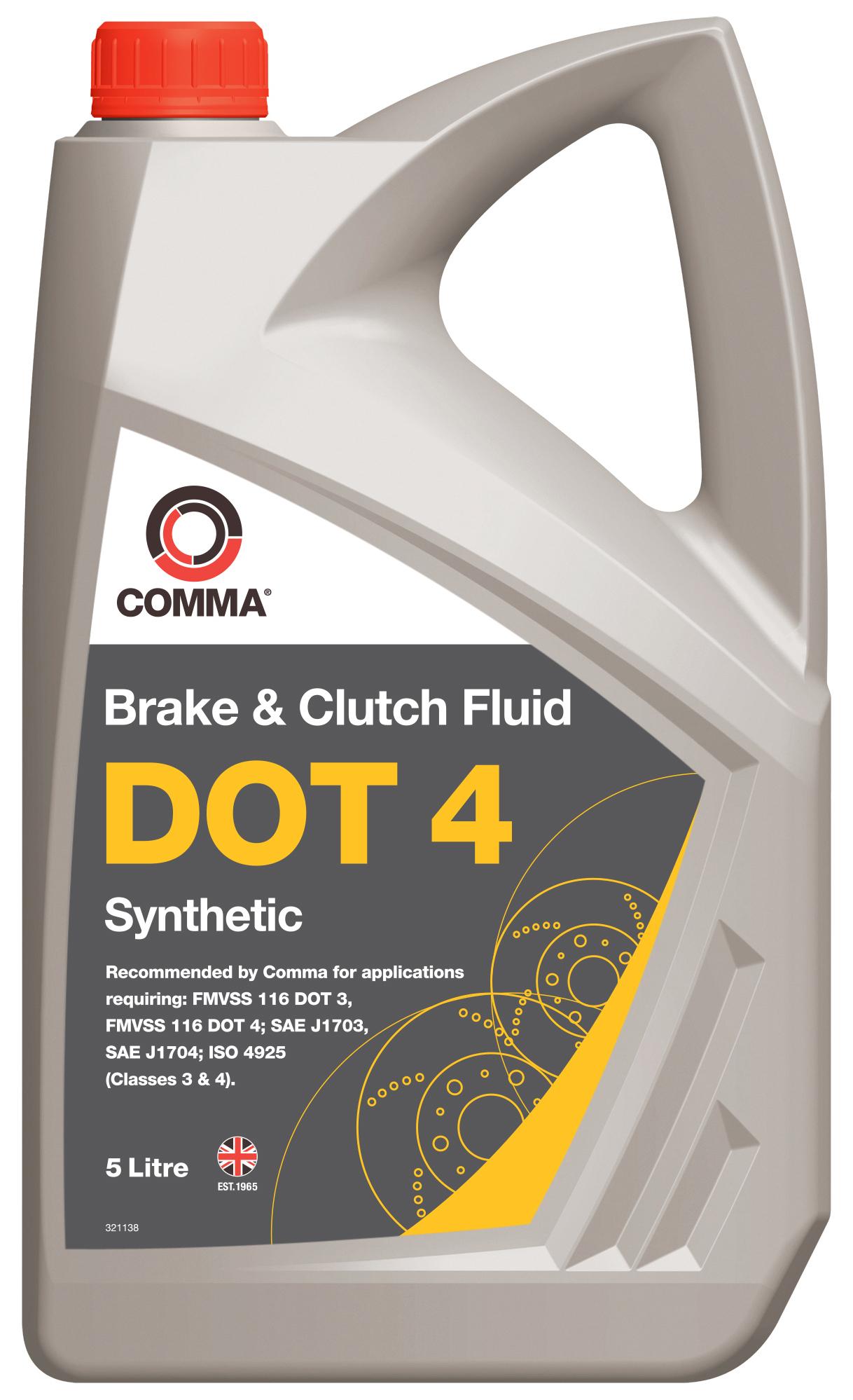 Comma Dot 4 Brake Fluid 5L